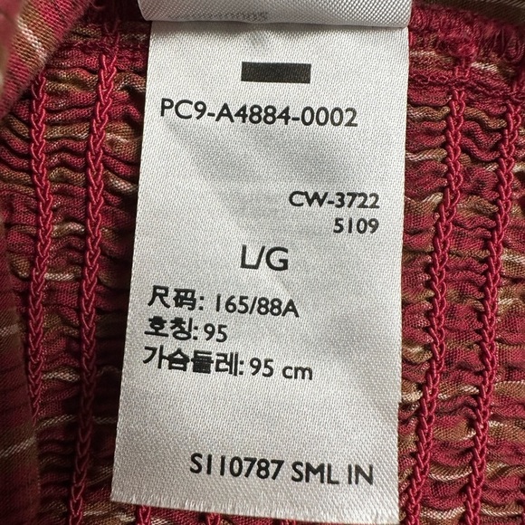 NWT Levi's Checkered Sweet Heart Neck Ruched Tie Front Crop Statement Top - Picture 13 of 13